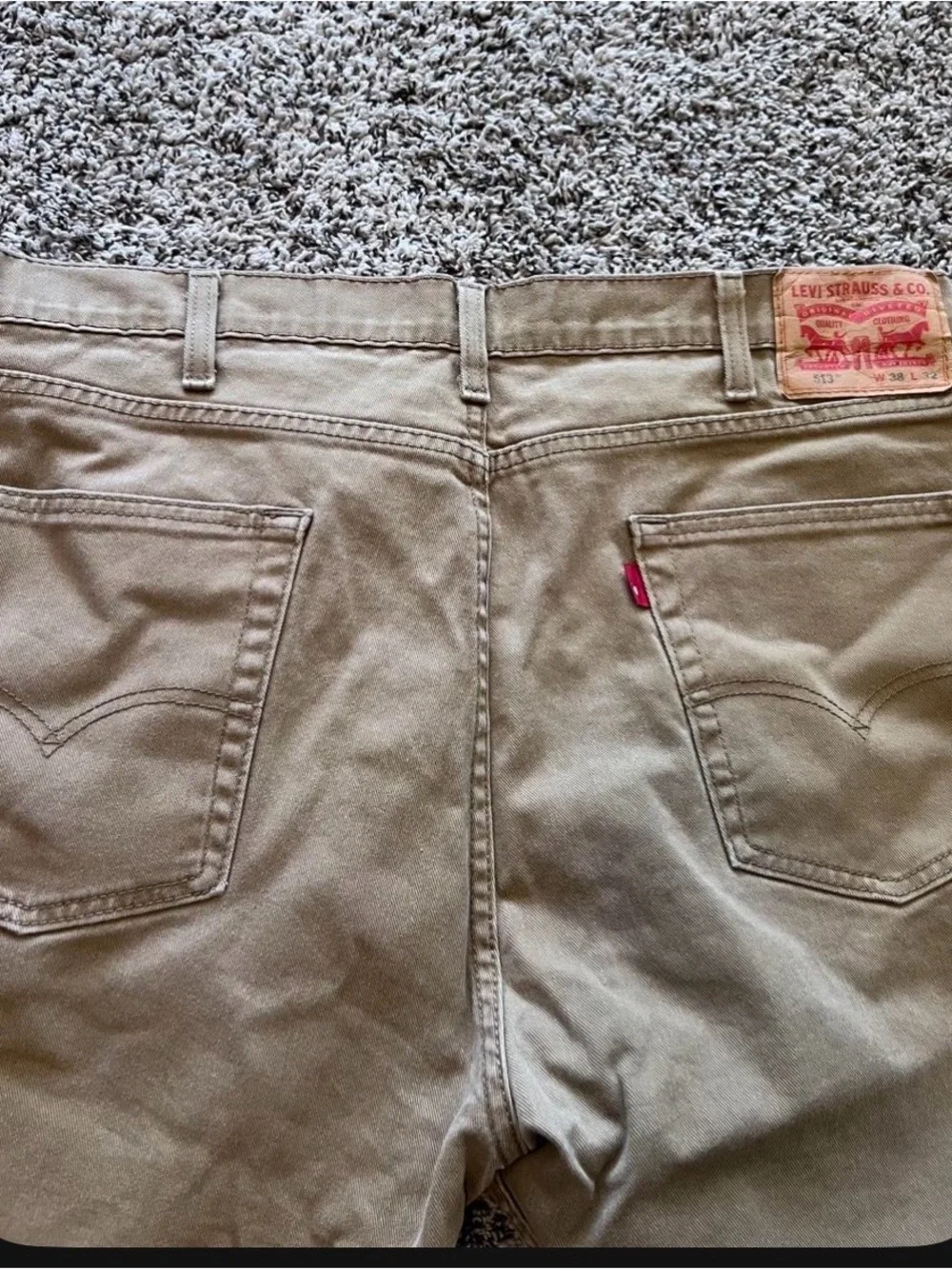 Levi's Olive Green Straight-Leg Jeans